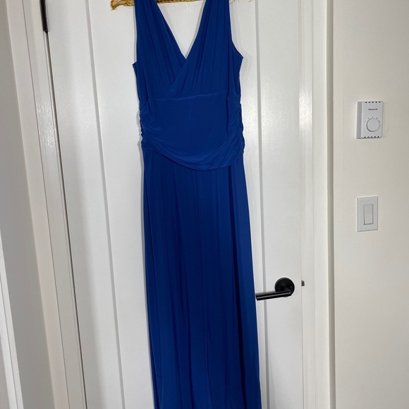 Laura Grecian Style Blue Maxi gown with crystal - Picture 3 of 9